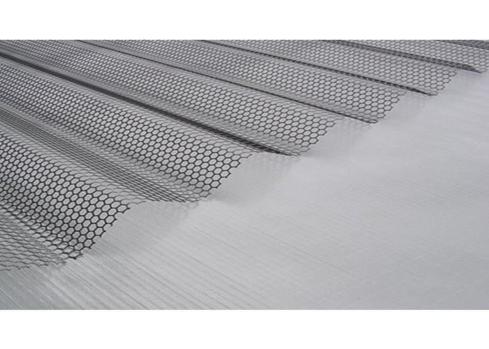 Perforated Vibrating Metal Mesh 1200x2400mm Size Grey Color ISO Approved