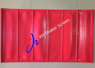 Red Color High Tensioned Flip Flow Polyurethane Screen Panels for Coal Mining