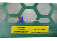 1250 * 700 Mm Steel Frame Shaker Screen Flat Type For Gn Shale Shaker