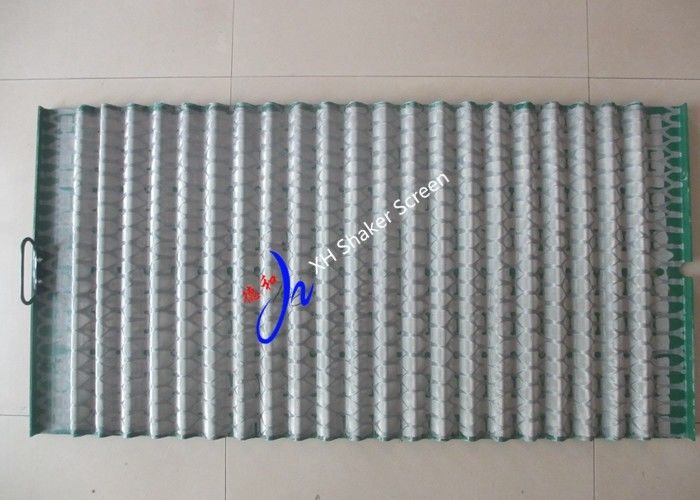 Stainless Steel Wire Mesh Hookstrip Rock Shaker Screen Wave Type For Waste Management