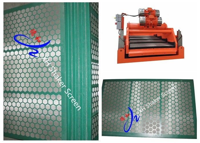 Green Color Rock Shale Shaker Screen , Swaco D380 Replacement Metal Sieve Mesh