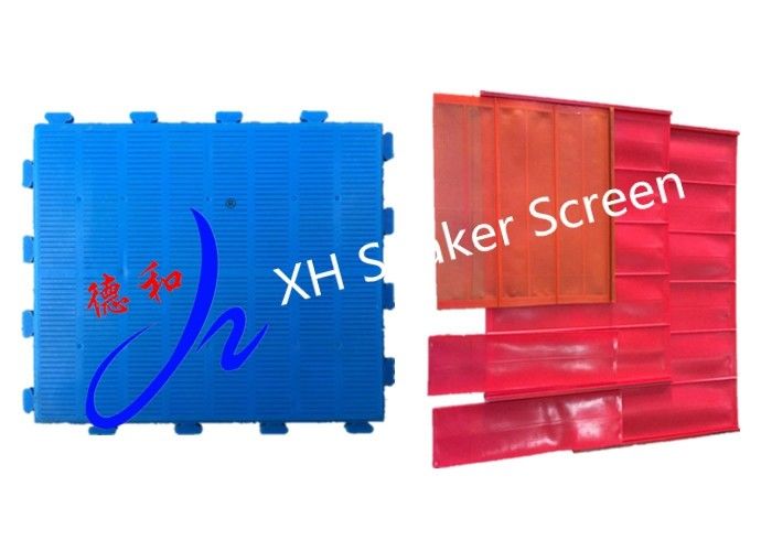 Red Color PU / Polyurethane Screen Panels for Quarry and Mining Industry