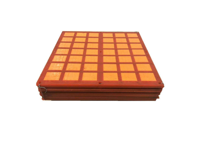Red Wear Resistant Polyurethane Screen For Shale Shaker 300x1200mm Size