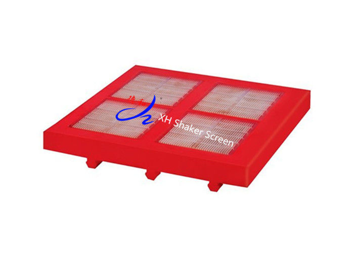 Rectangle Polyurethane Dewatering Screens Panel Mesh For Mineral Industry
